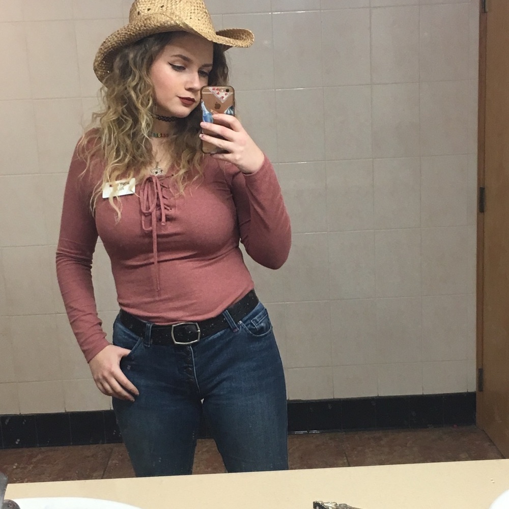 Dusty Pink Long Sleeved Shirt